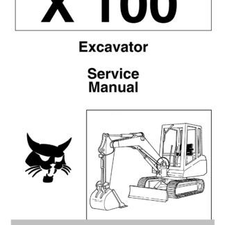 Bobcat 100 Excavator Service Repair Manual