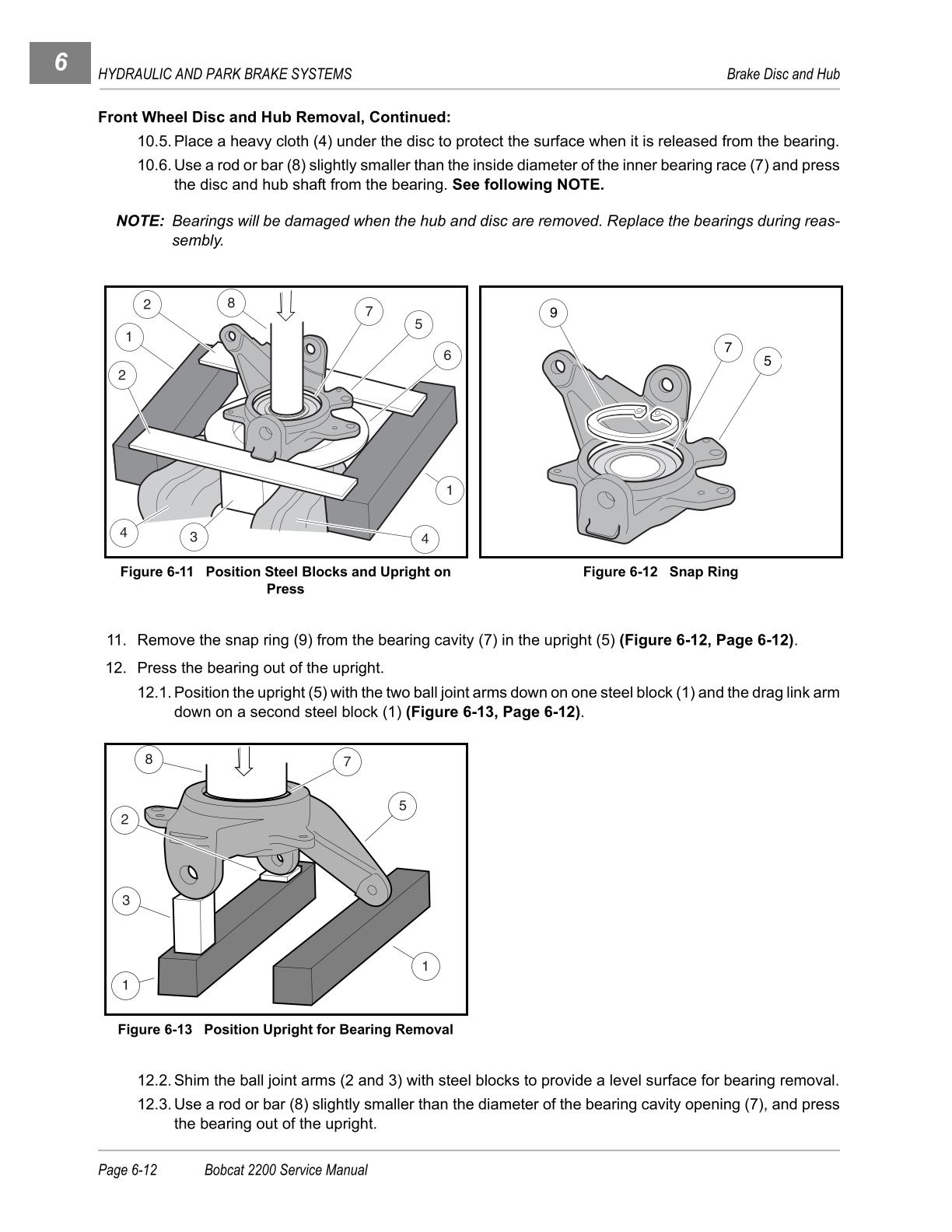 Bobcat 2200 Utility Vehicle Service Repair Manual - Image 2