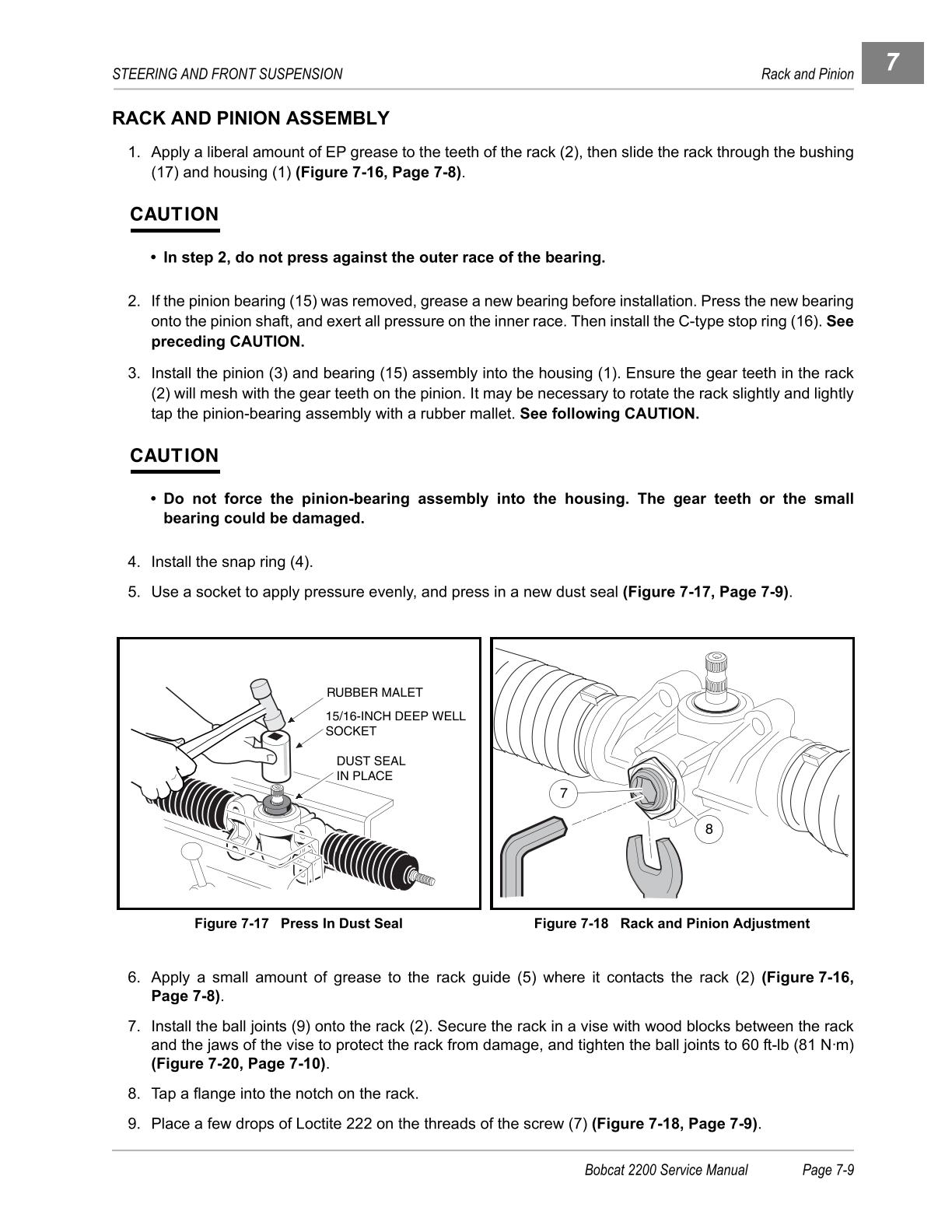 Bobcat 2200 Utility Vehicle Service Repair Manual - Image 3