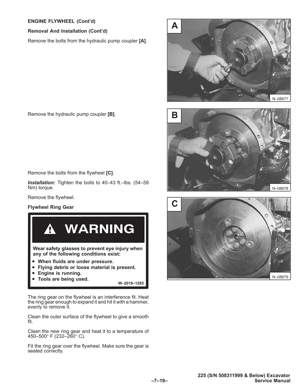 Bobcat 225 Excavator Service Repair Manual - Image 3