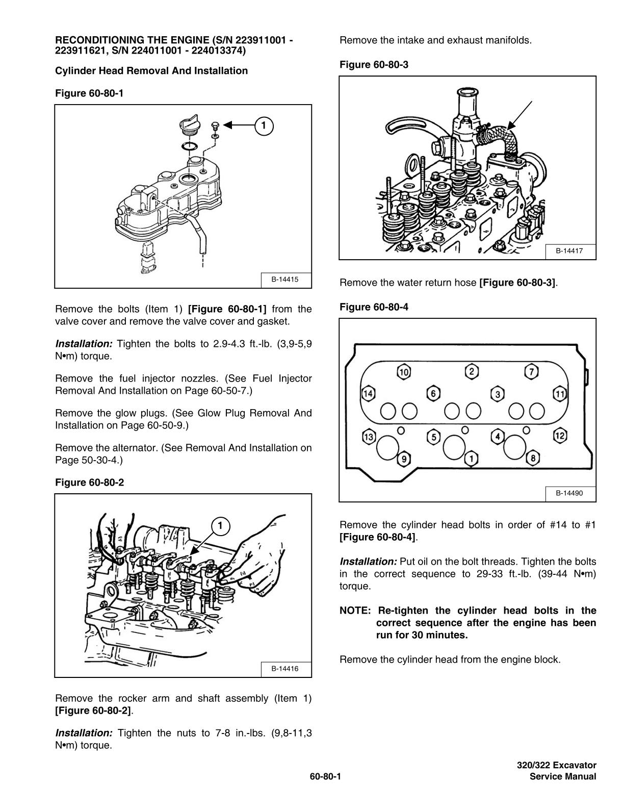 Bobcat 320 322 Excavator Service Repair Manual - Image 3
