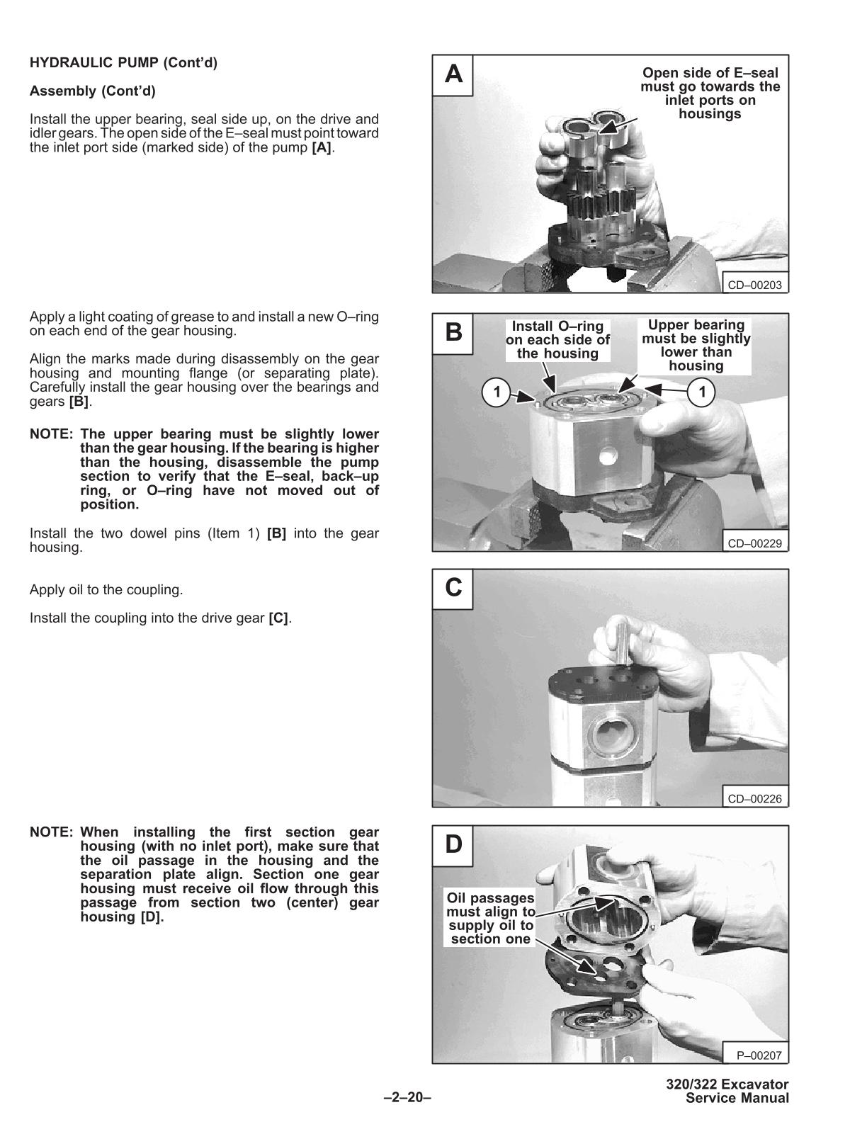 Bobcat 320 322 Compact Excavator Service Repair Manual - Image 2