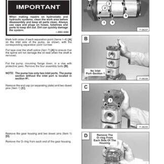 Bobcat 325, 328 Compact Excavator Service Repair Manual