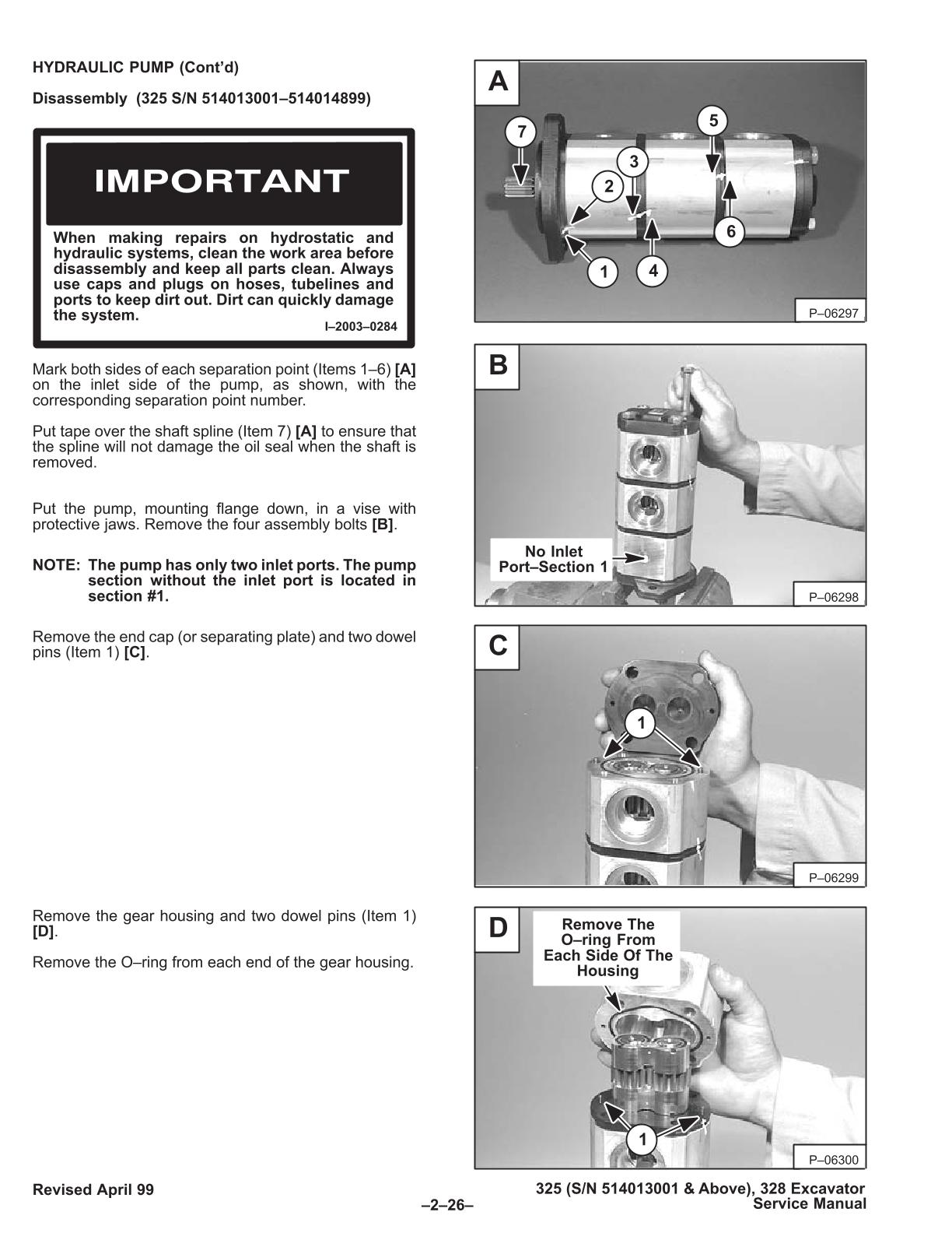 Bobcat 325, 328 Compact Excavator Service Repair Manual