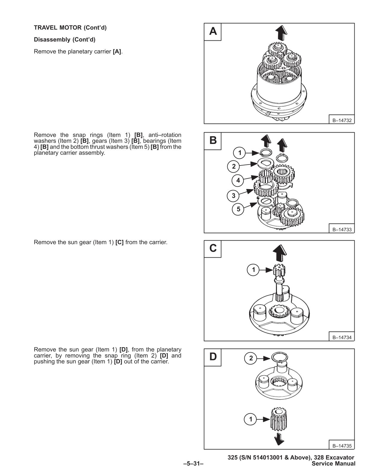 Bobcat 325, 328 Compact Excavator Service Repair Manual - Image 4