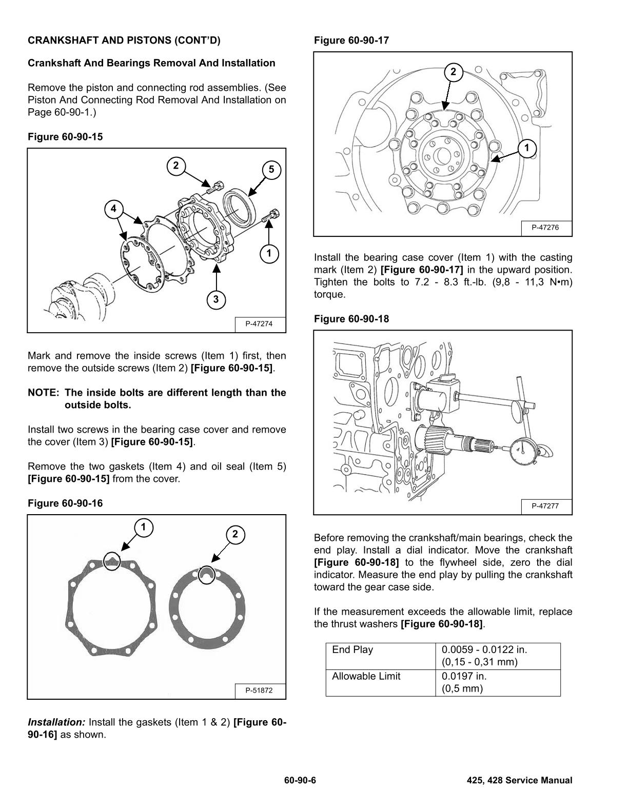 Bobcat 425, 428 Compact Excavator Service Repair Manual - Image 3