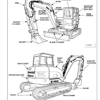 Bobcat 442 Compact Excavator Service Repair Manual