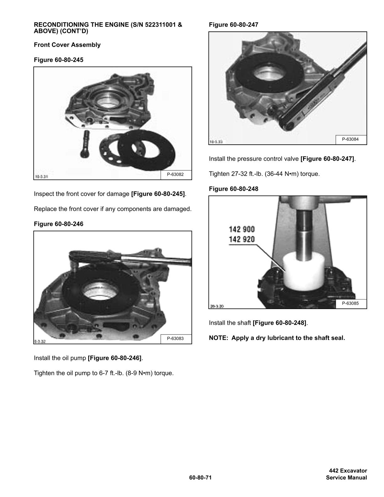 Bobcat 442 Compact Excavator Service Repair Manual - Image 4