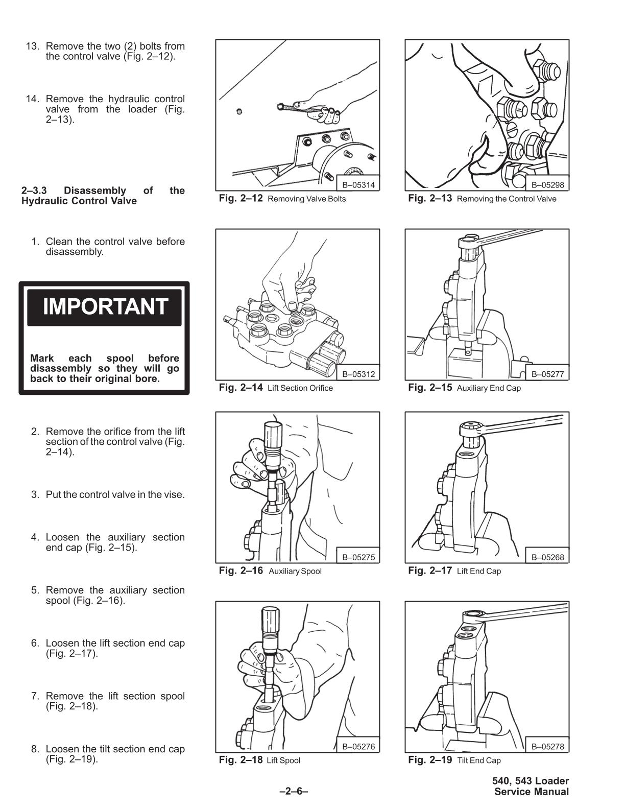 Bobcat 540, 543 Skid Steer Loader Service Repair Manual