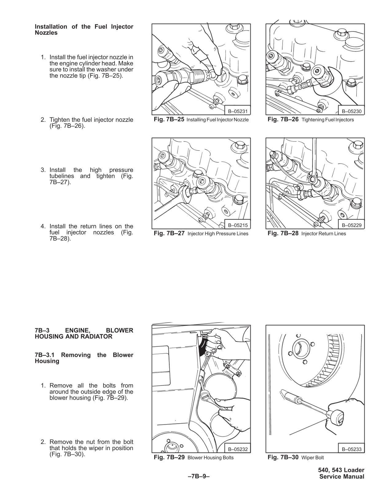 Bobcat 540, 543 Skid Steer Loader Service Repair Manual - Image 4