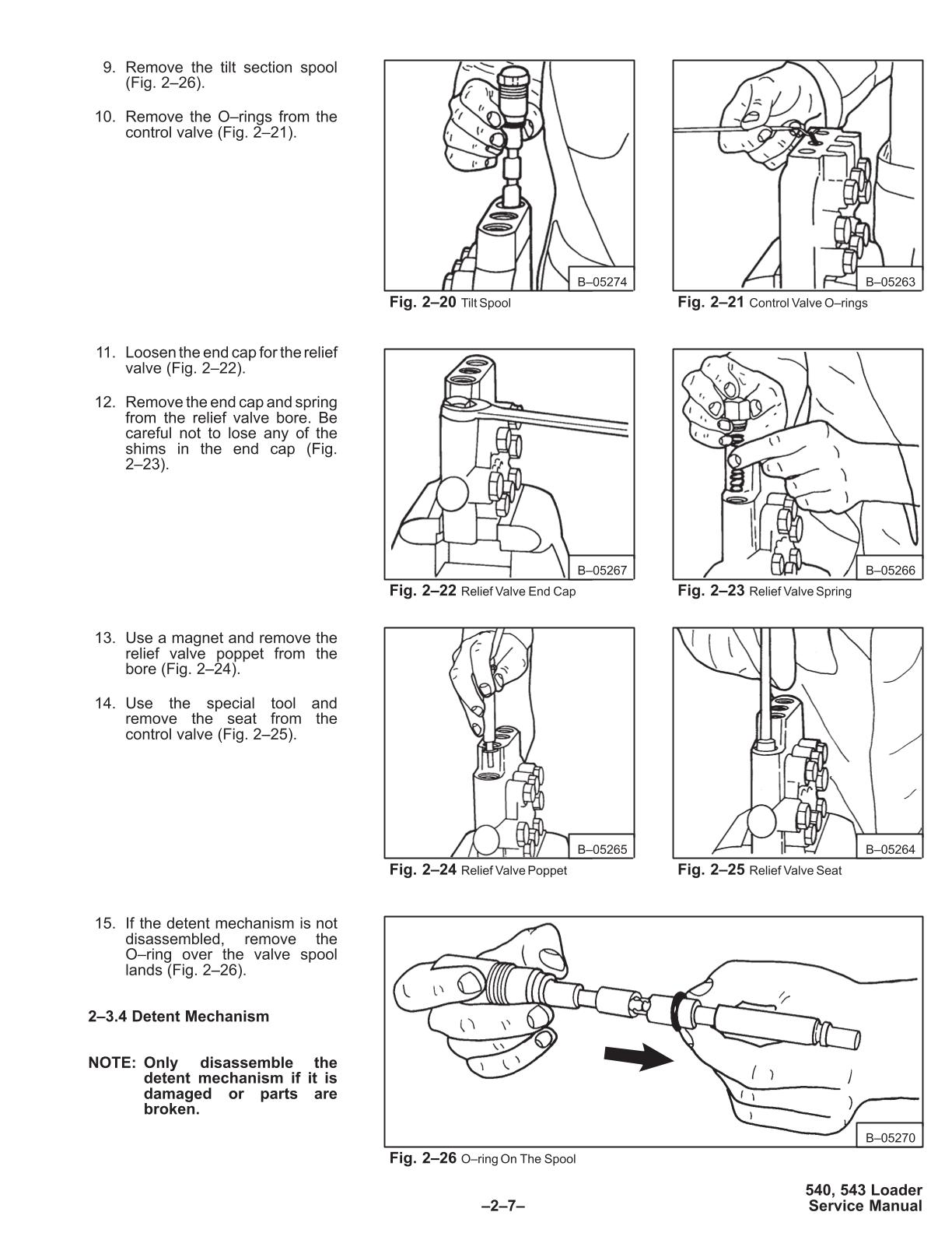 Bobcat 540, 543, 543B Skid Steer Loader Service Repair Manual