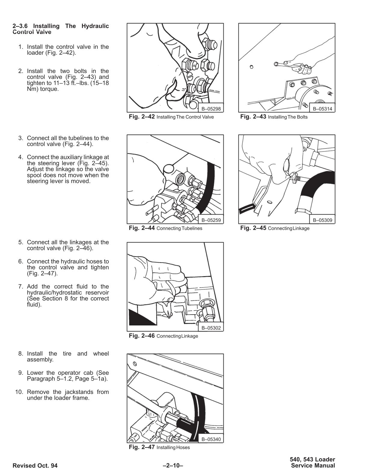 Bobcat 540, 543, 543B Skid Steer Loader Service Repair Manual - Image 2
