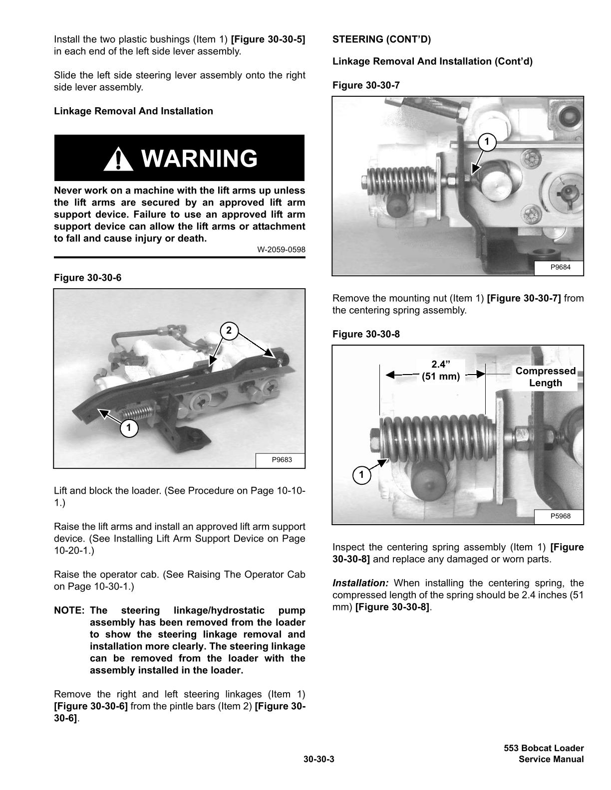 Bobcat 553 Skid Steer Loader Service Repair Manual
