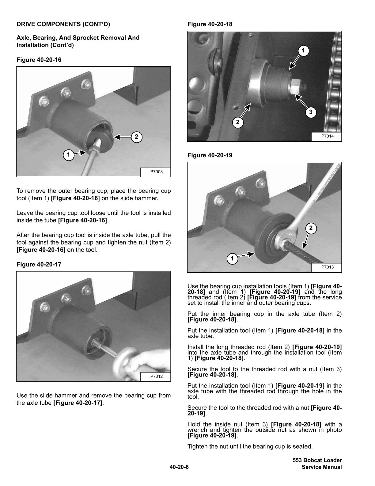 Bobcat 553 Skid Steer Loader Service Repair Manual - Image 3