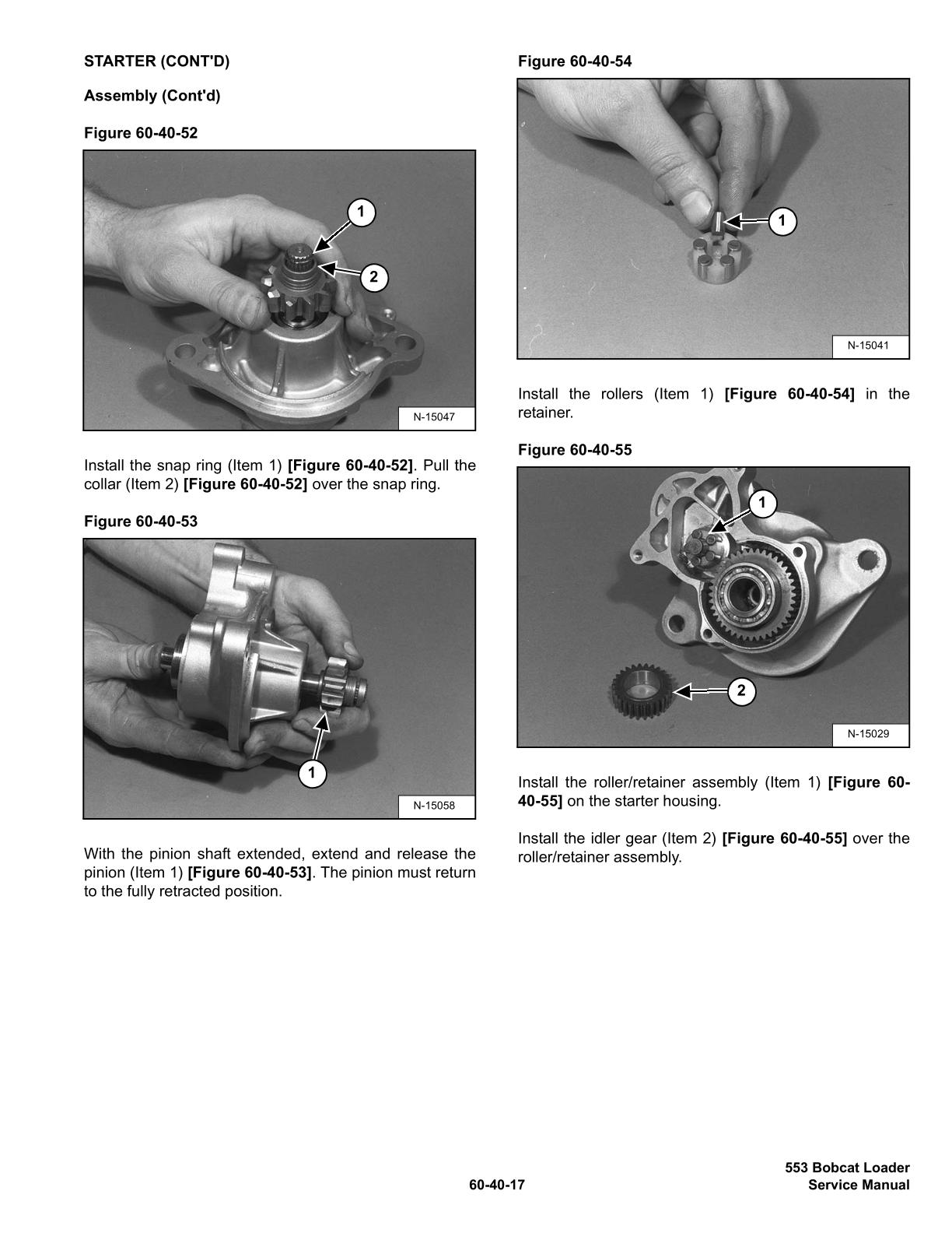 Bobcat 553 Skid Steer Loader Service Repair Manual - Image 4