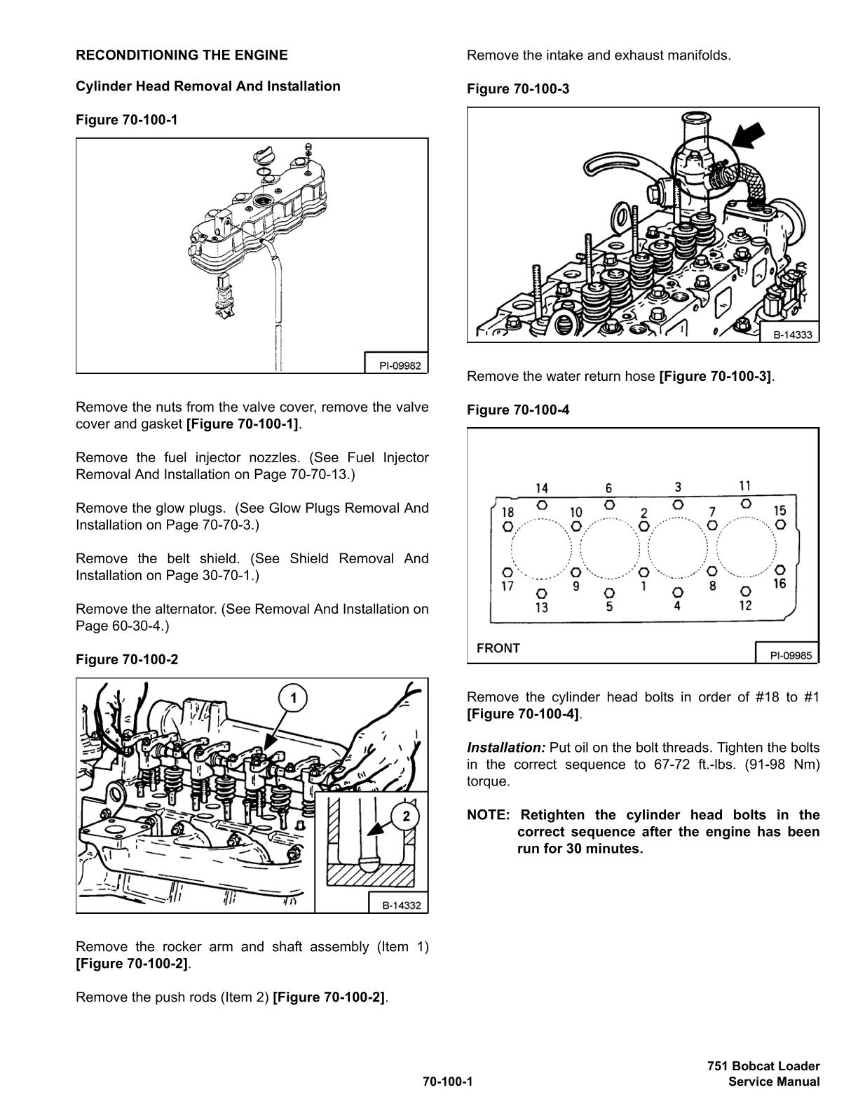 Bobcat 751 Skid Steer Loader Service Repair Manual - Image 3