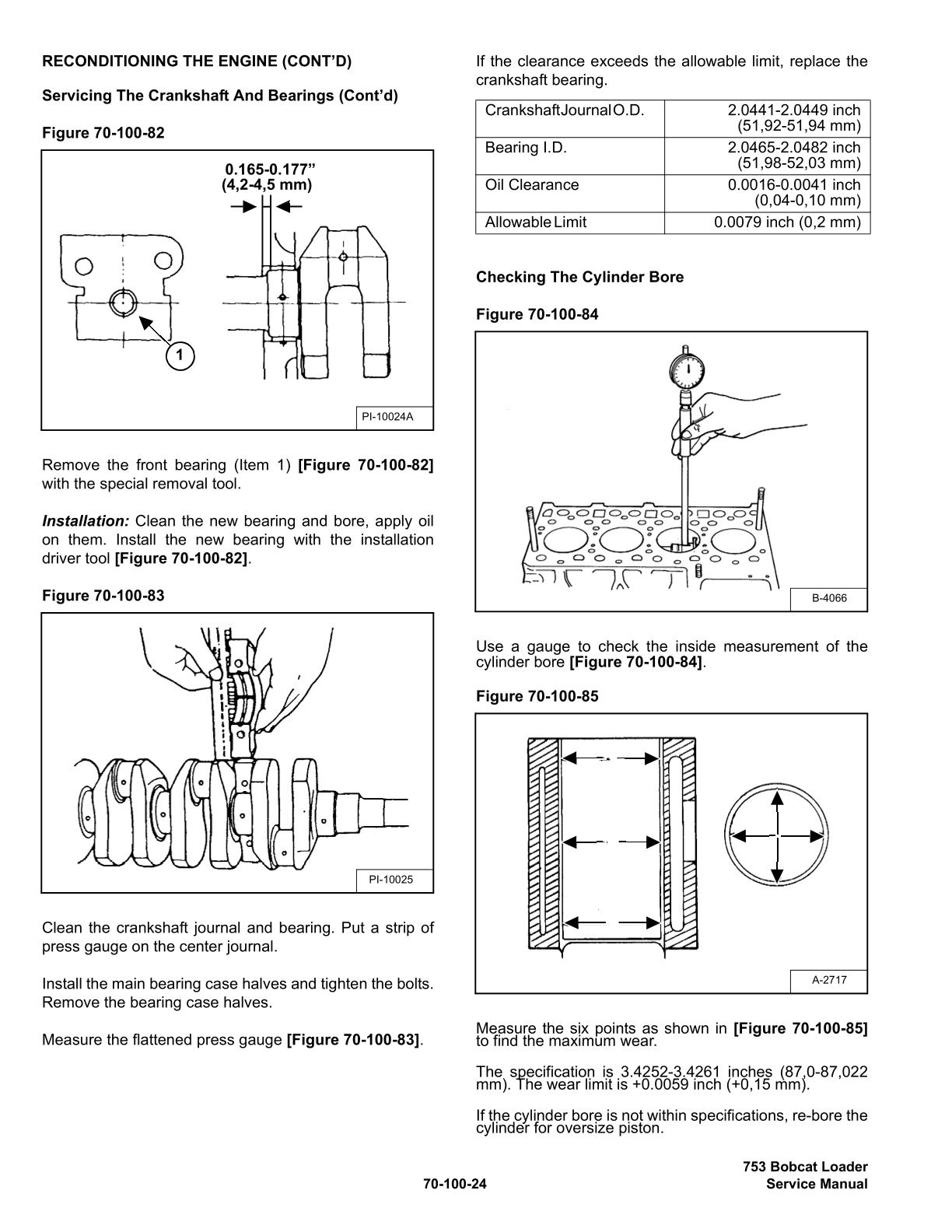 Bobcat 753 Skid Steer Loader Service Repair Manual - Image 4