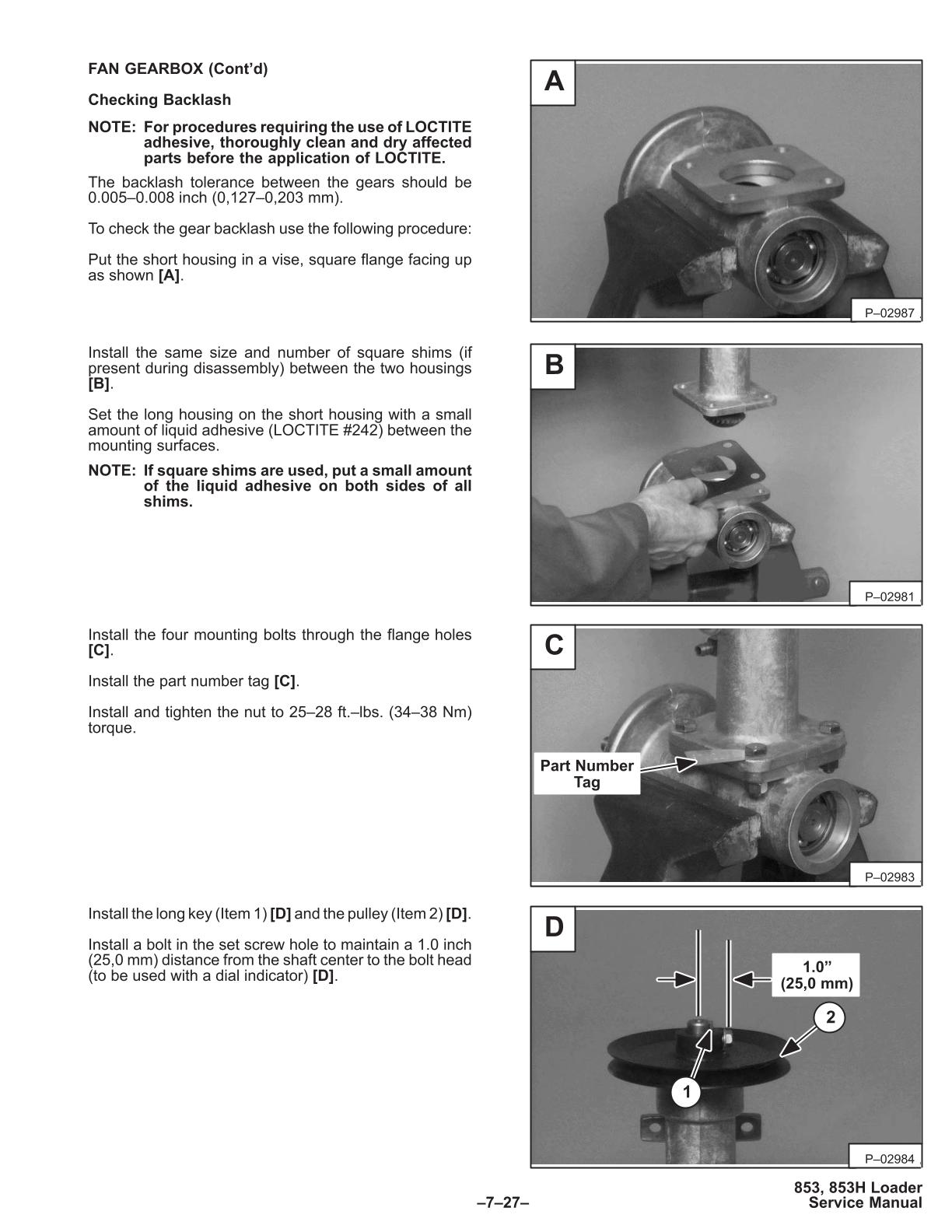 Bobcat 853 853H Skid Steer Loader Service Repair Manual - Image 4