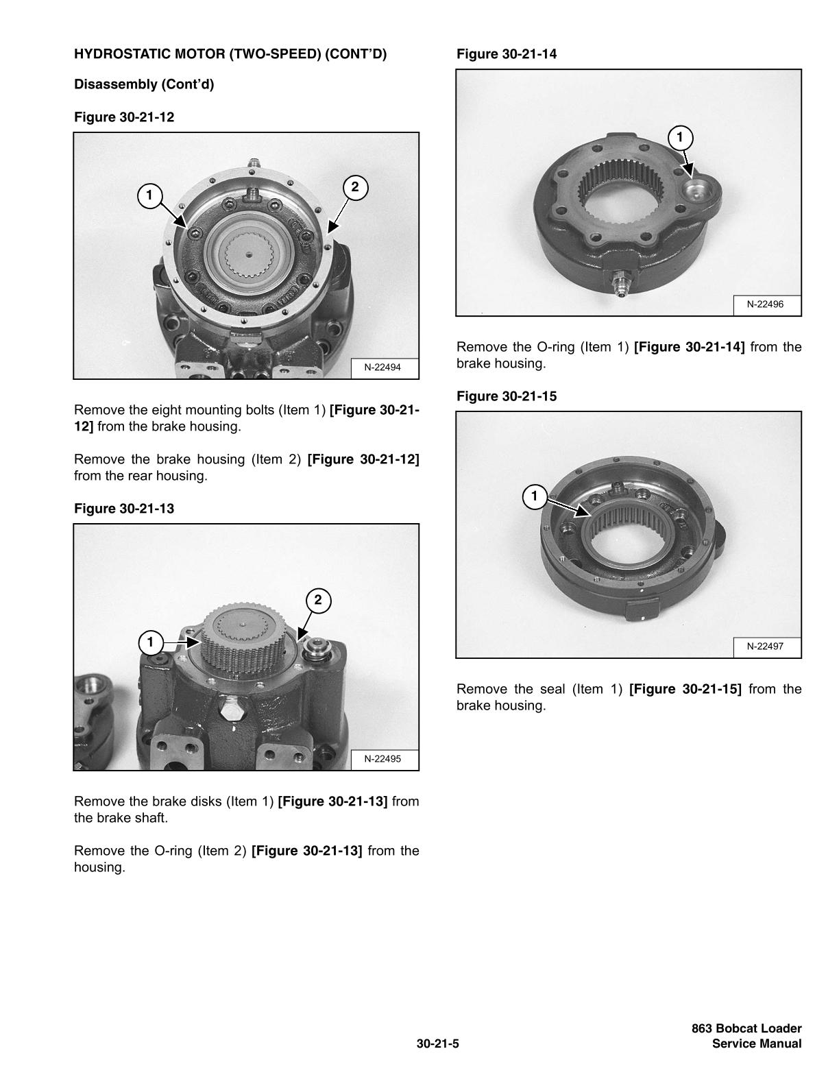 Bobcat 863 Skid Steer Loader Service Repair Manual - Image 2