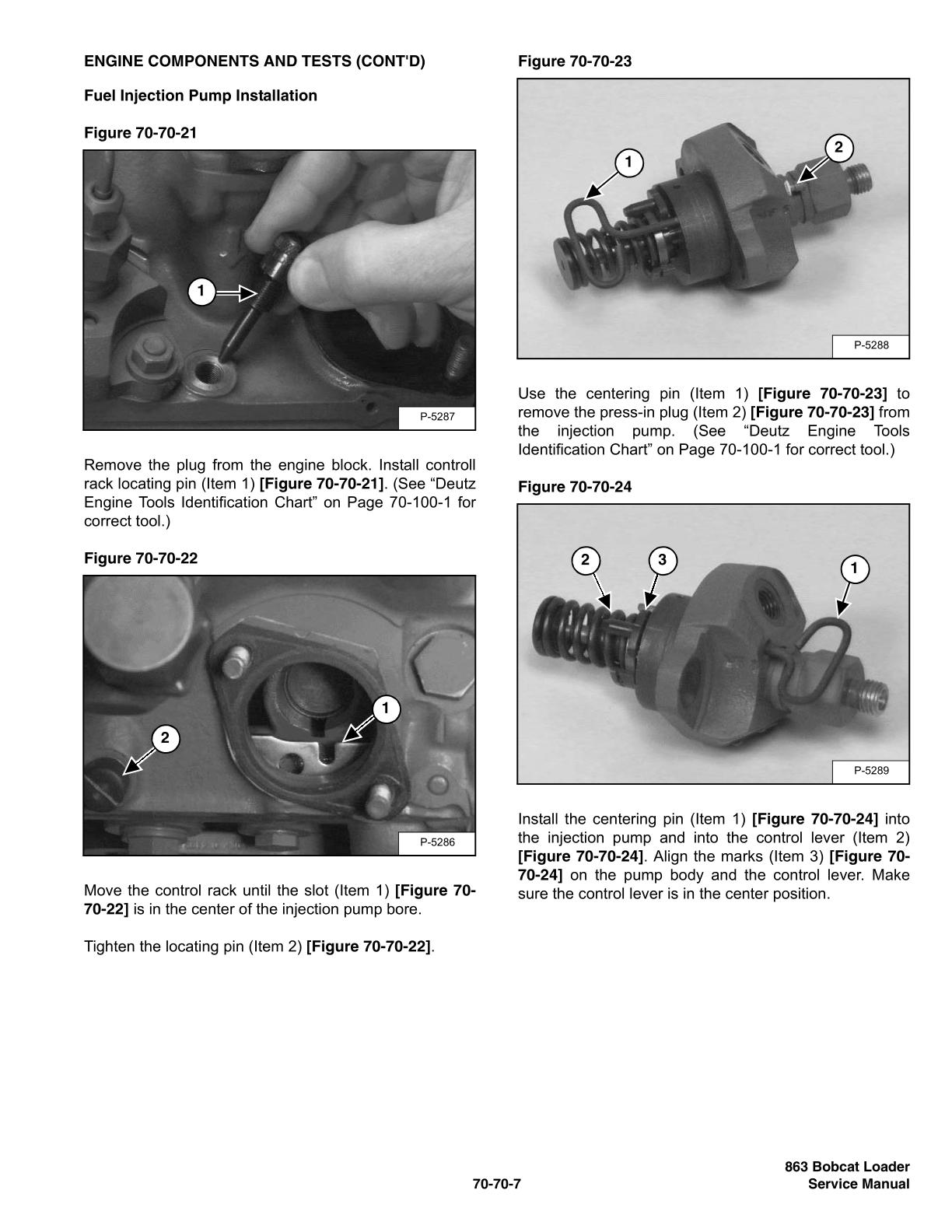 Bobcat 863 Skid Steer Loader Service Repair Manual - Image 4