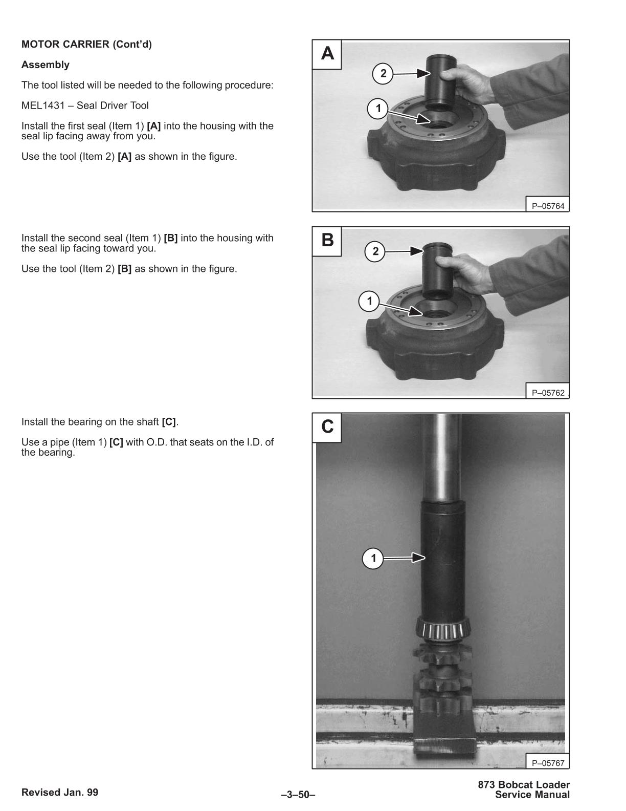 Bobcat 873 Skid Steer Loader Service Repair Manual - Image 2