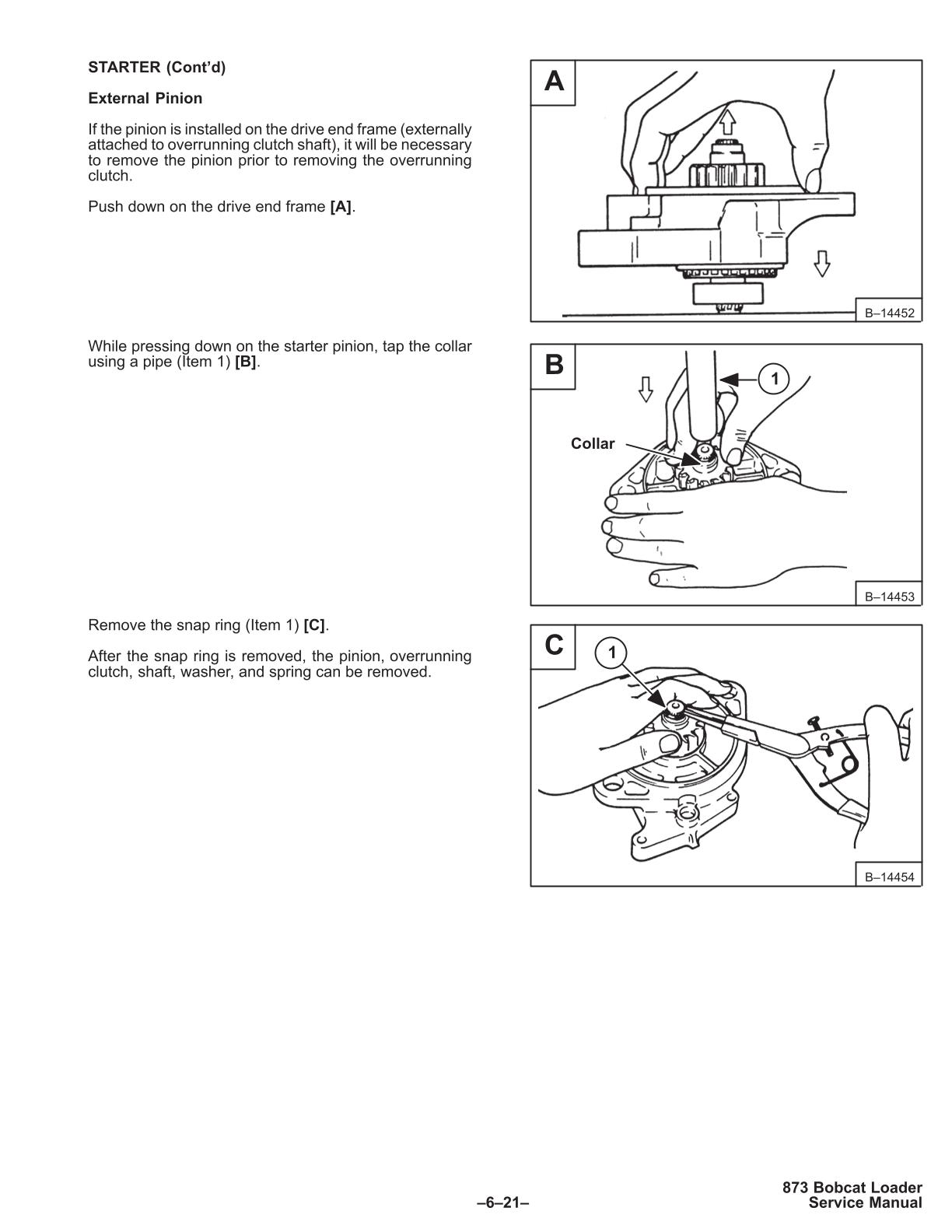 Bobcat 873 Skid Steer Loader Service Repair Manual - Image 3