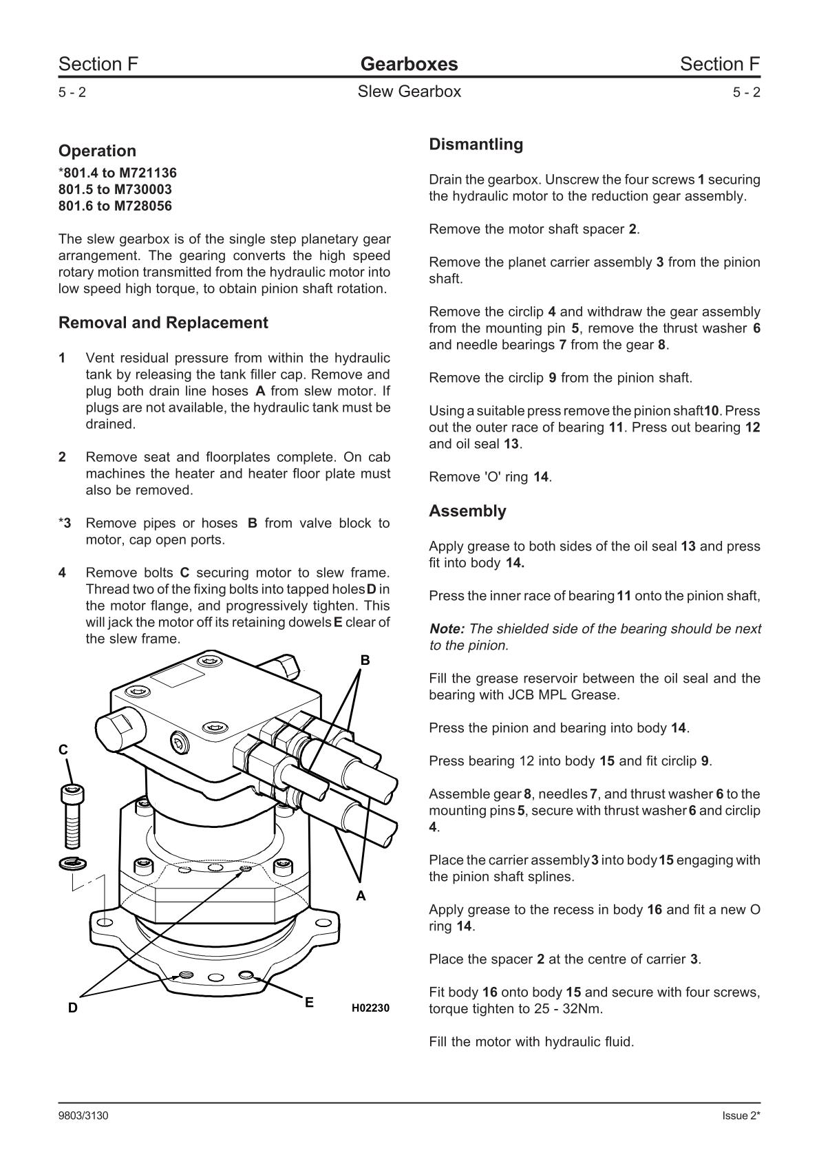 JCB 801.4 801.5 801.6 Mini Excavator Service Repair Manual - Image 4