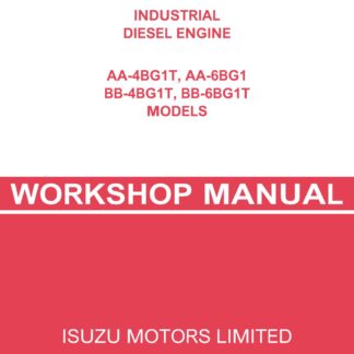 JCB Isuzu Engine AA-4BG1T AA-6BG1 BB-4BG1T BB-6BG1T Service Repair Manual