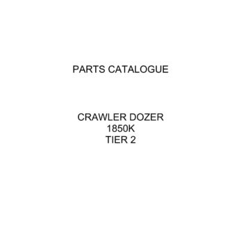 CASE 1850K Tier 2 Crawler Dozer Parts Catalogue manual