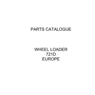 CASE 721D Europe Wheel Loader Parts Catalogue manual