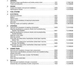 CASE 750 760 860 960 965 Backhoe Loader Service Repair Manual