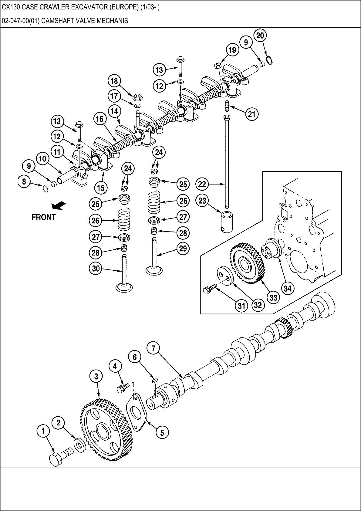 CASE CX130 Crawler Excavator Parts Catalogue manual - Image 4