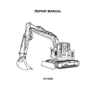 CASE CX135SR Crawler Excavator Service Repair Manual