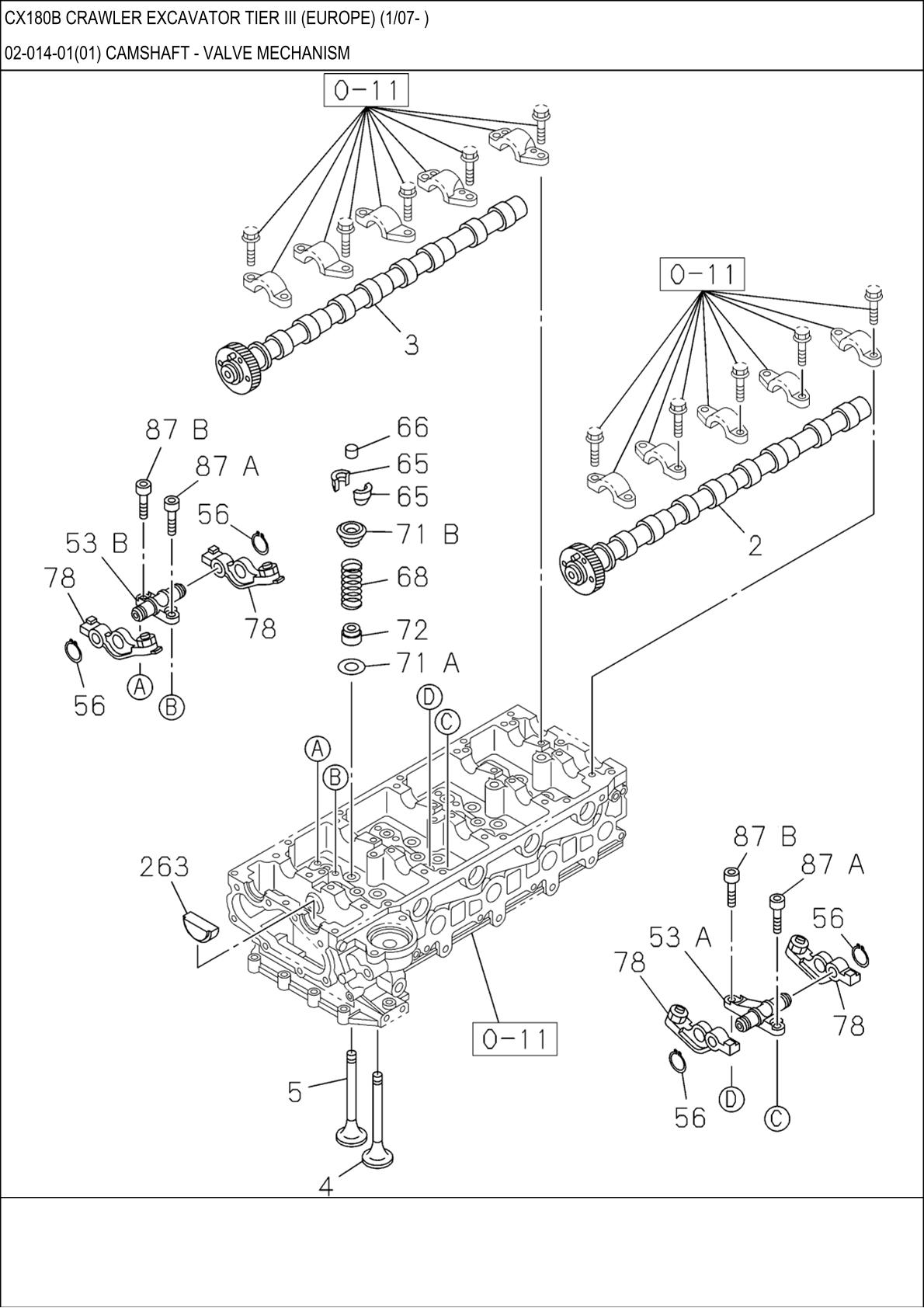 CASE CX180B TIER 3 Crawler Excavator Parts Catalogue manual - Image 3