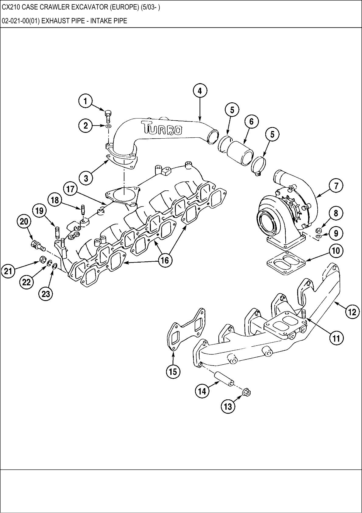 CASE CX210 Crawler Excavator Parts Catalogue manual - Image 2