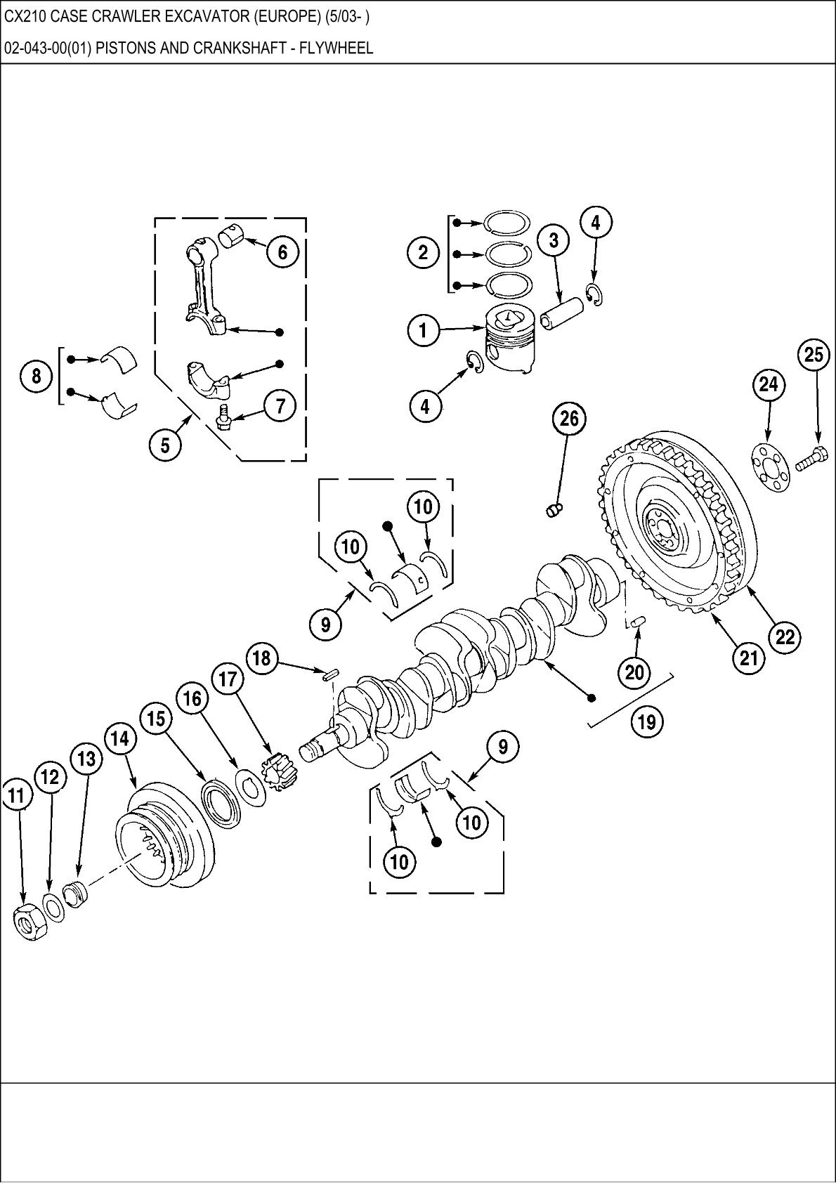 CASE CX210 Crawler Excavator Parts Catalogue manual - Image 4