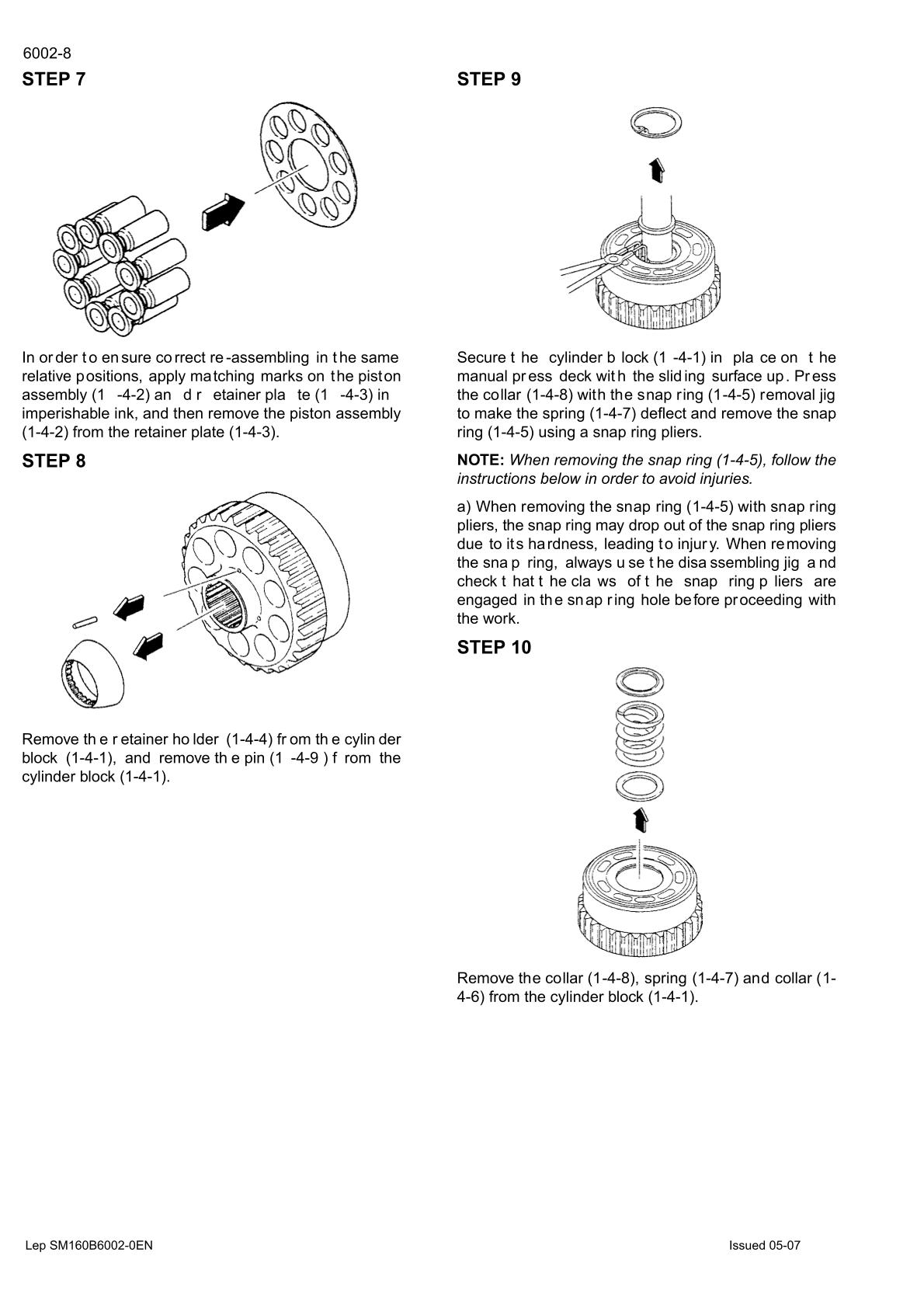 CASE CX210B CX230B CX240B Crawler Excavator Service Repair Manual - Image 3