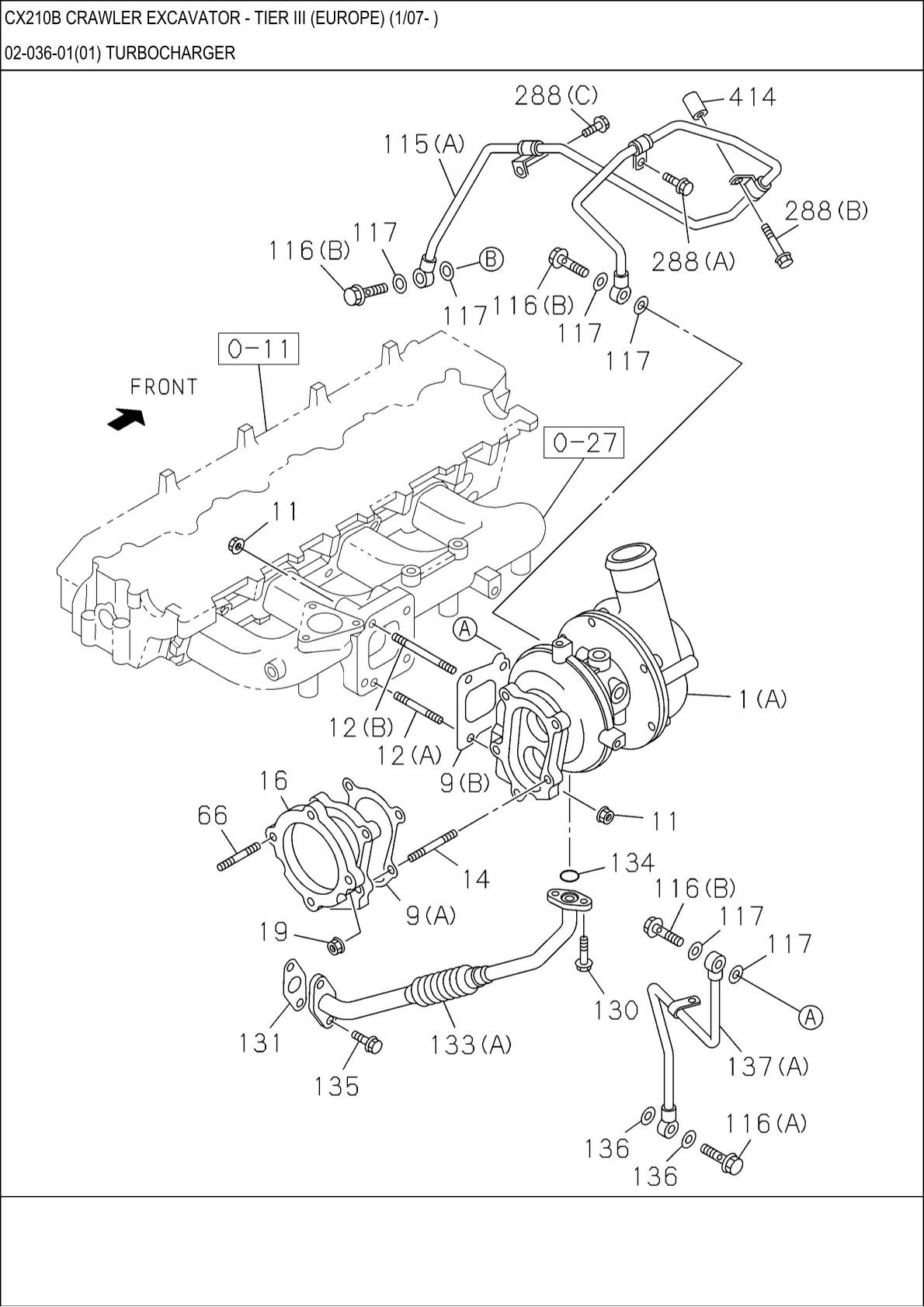 CASE CX210B Crawler Excavator Parts Catalogue manual - Image 4