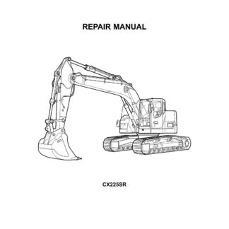CASE CX225SR Crawler Excavator Service Repair Manual