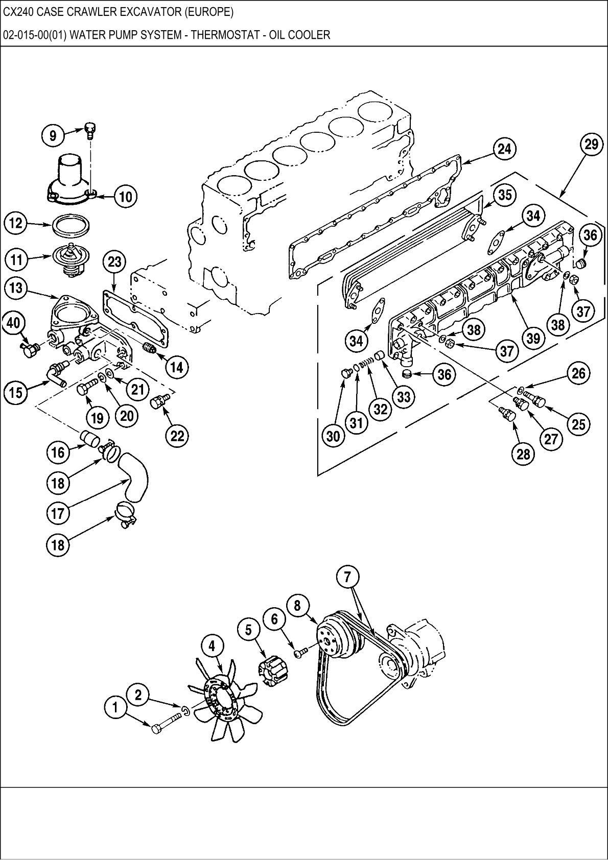 CASE CX240 Crawler Excavator Parts Catalogue manual - Image 2