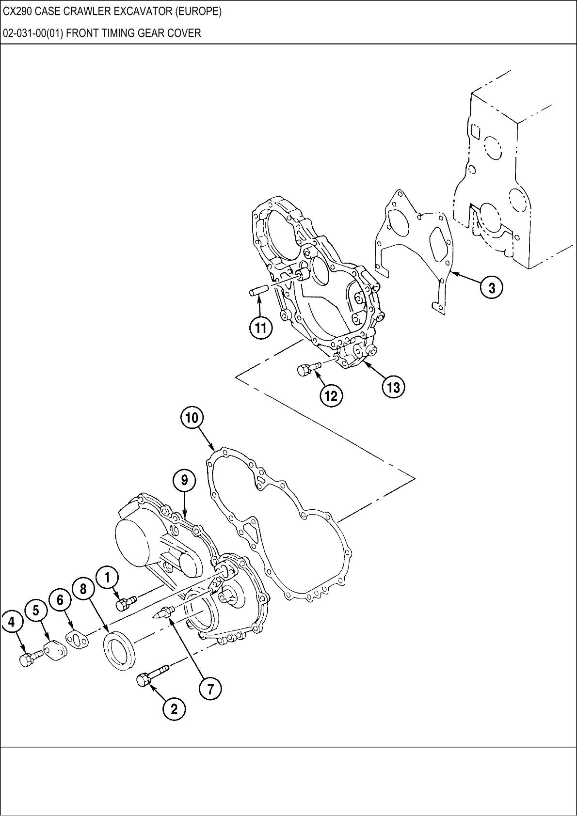 CASE CX290 Crawler Excavator Parts Catalogue manual - Image 2