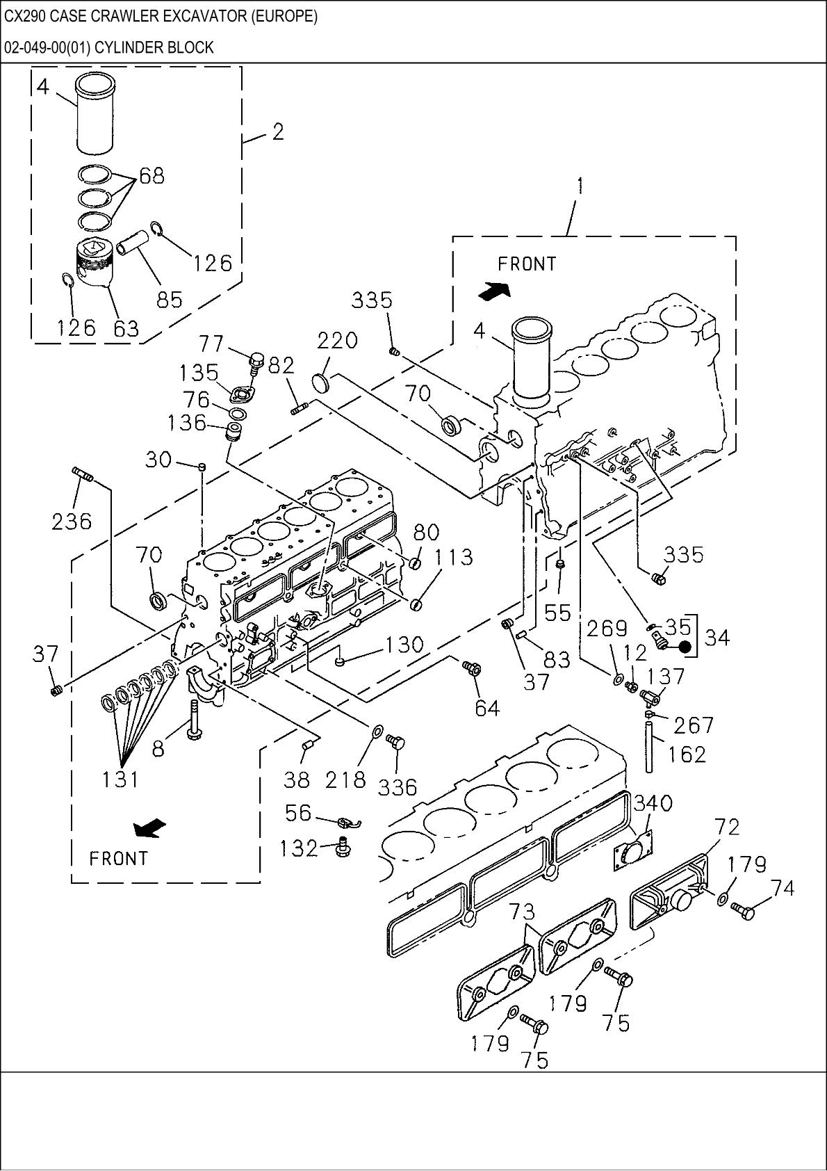 CASE CX290 Crawler Excavator Parts Catalogue manual - Image 3