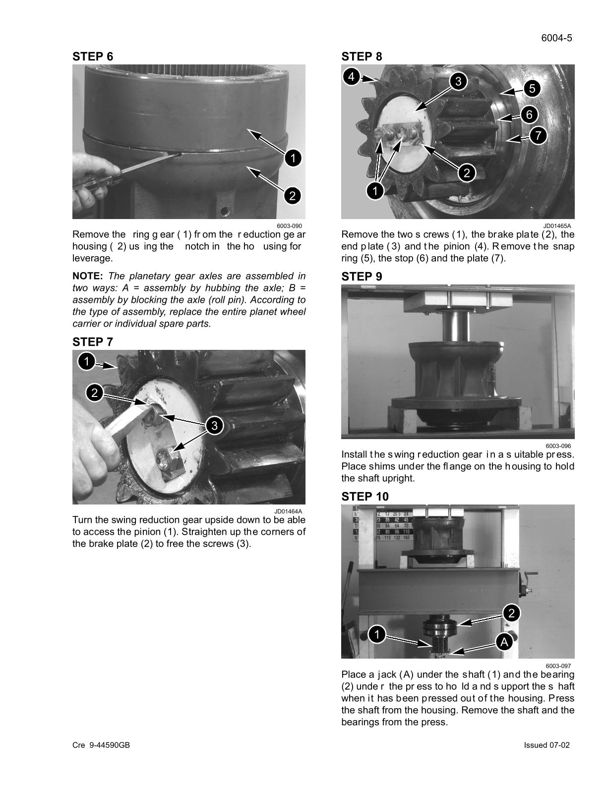 CASE CX460 Crawler Excavator Service Repair Manual - Image 4