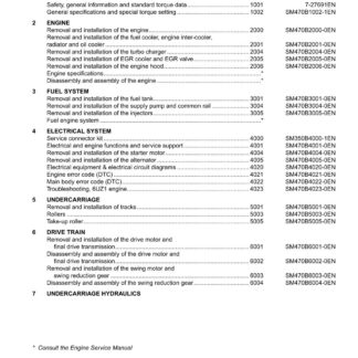 CASE CX470B Crawler Excavator Service Repair Manual