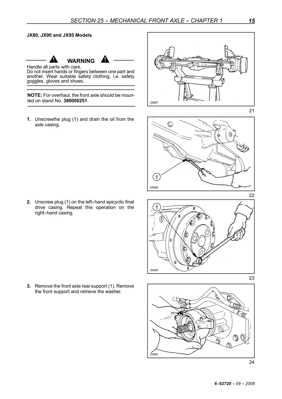 CASE IH JX60 JX70 JX80 JX90 JX95 Tractor Service Repair Manual - Image 3