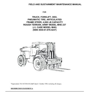 Case M4K Forklift Truck Service Repair Manual