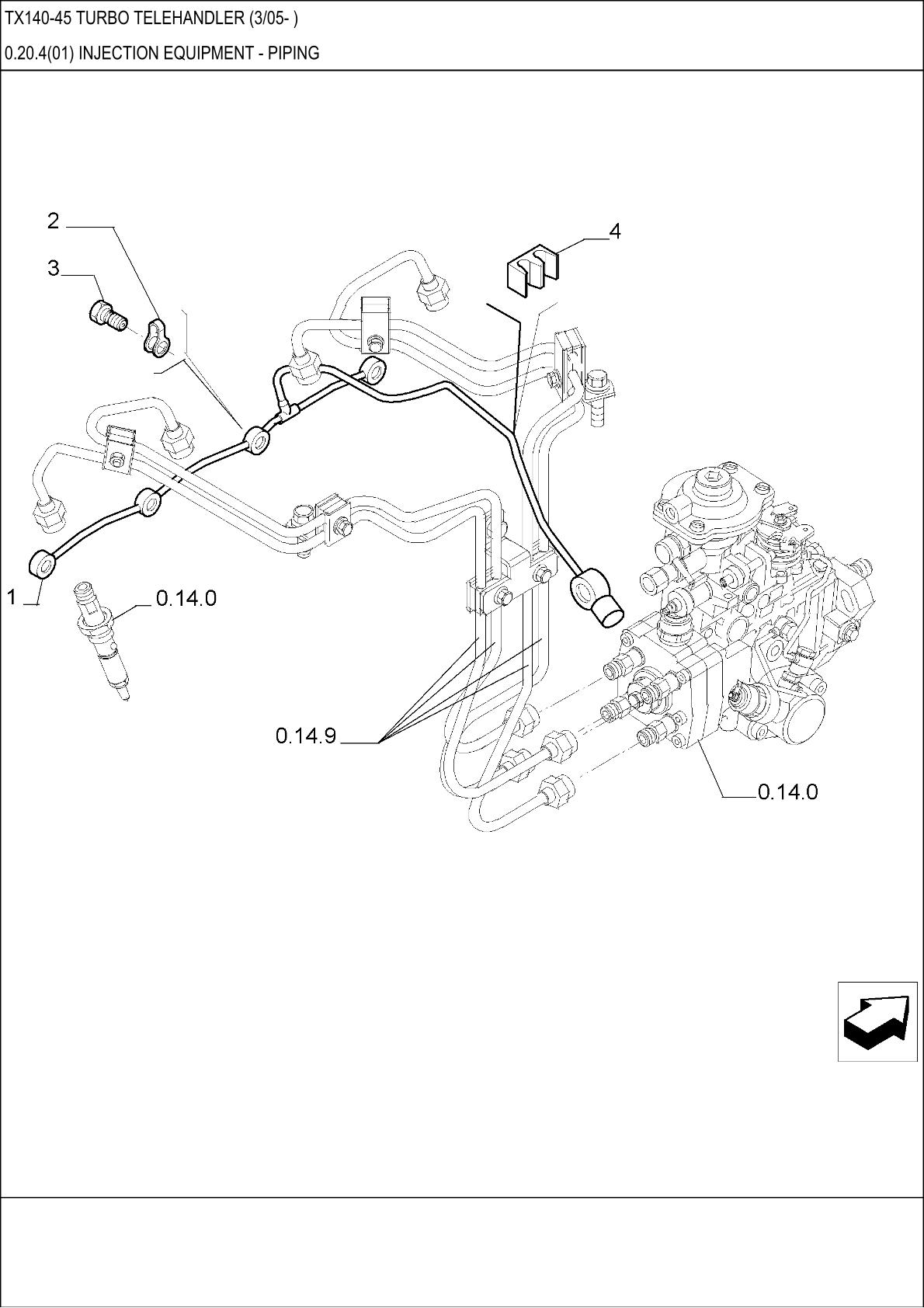 CASE TX140-45 Turbo Telehandler Parts Catalogue manual - Image 2