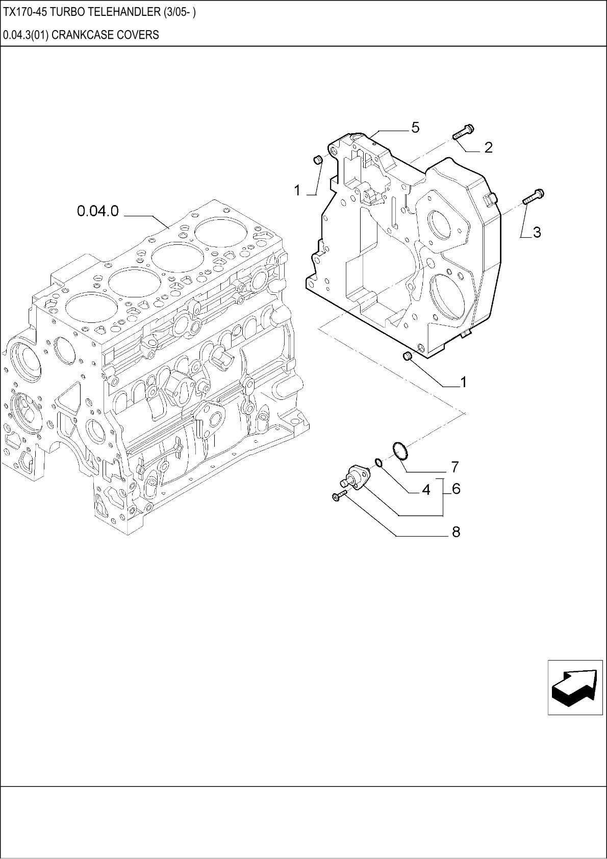 CASE TX175-45 Turbo Telehandler Parts Catalogue manual - Image 2