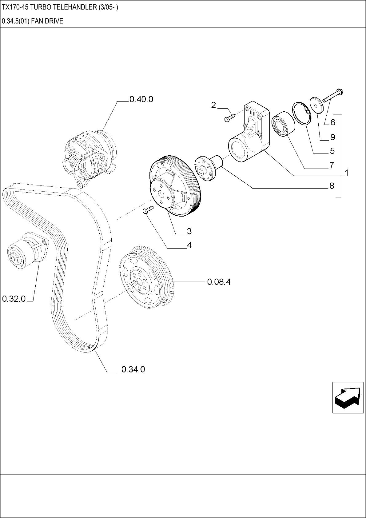 CASE TX175-45 Turbo Telehandler Parts Catalogue manual - Image 4