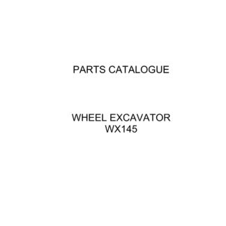 CASE WX145 Wheel Excavator Parts Catalogue manual